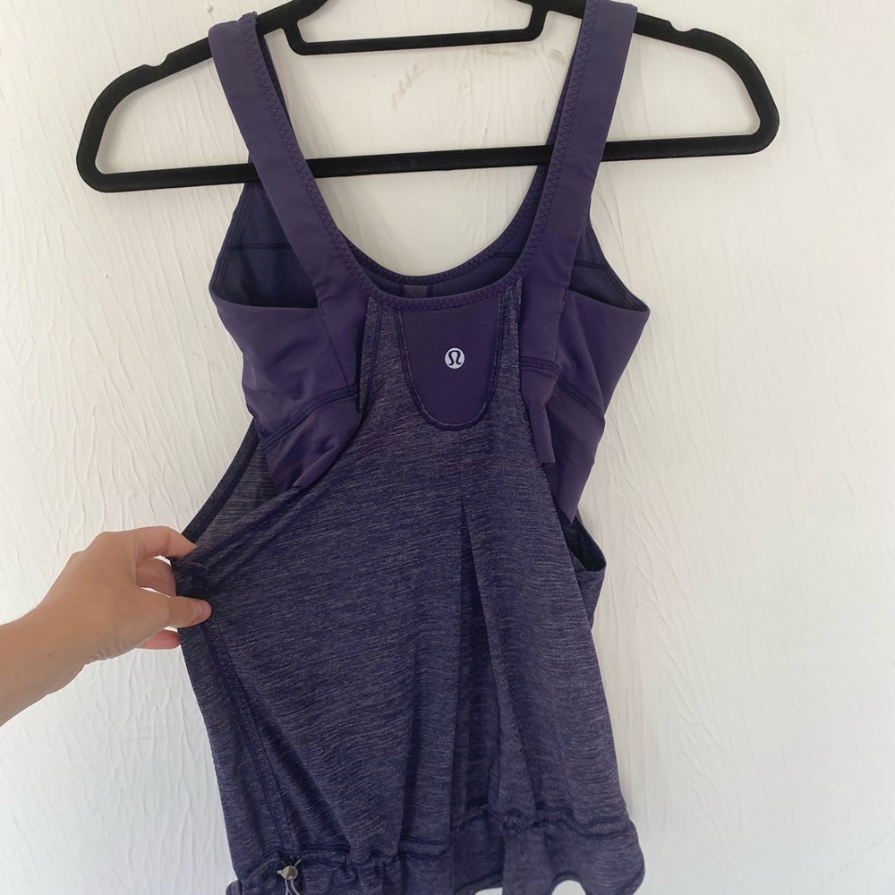 lululemon athletica Purple Backless Sleeveless Tank Top